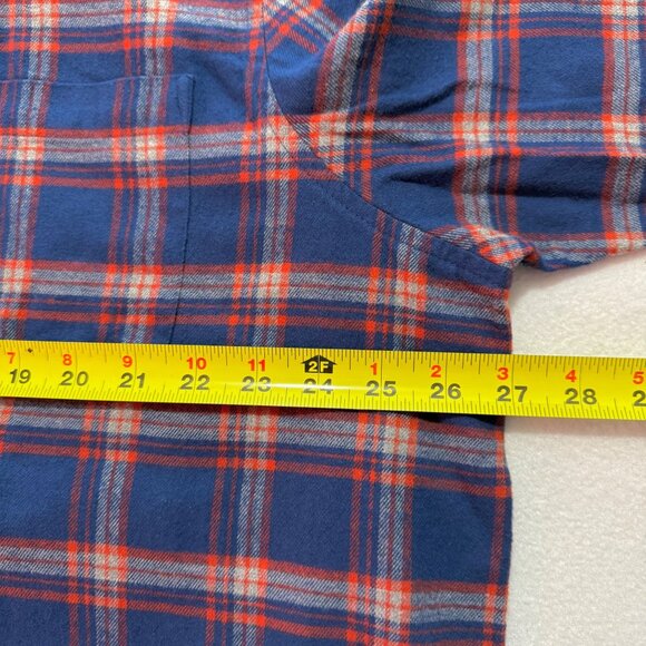 St Johns Bay Men's Classic Fit Super Soft Plaid Blue Red Shirt 2XL Big/Tall NWT - Picture 9 of 10